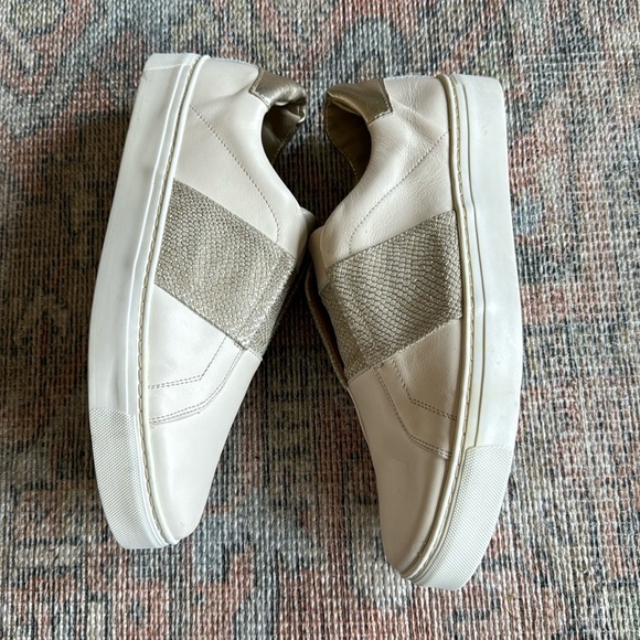 NEW The Flexx Commuter Sneaker in Ivory Cristallo & Gold Milos - Picture 9 of 9